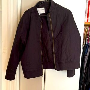 Brand new size large quilted bomber jacket